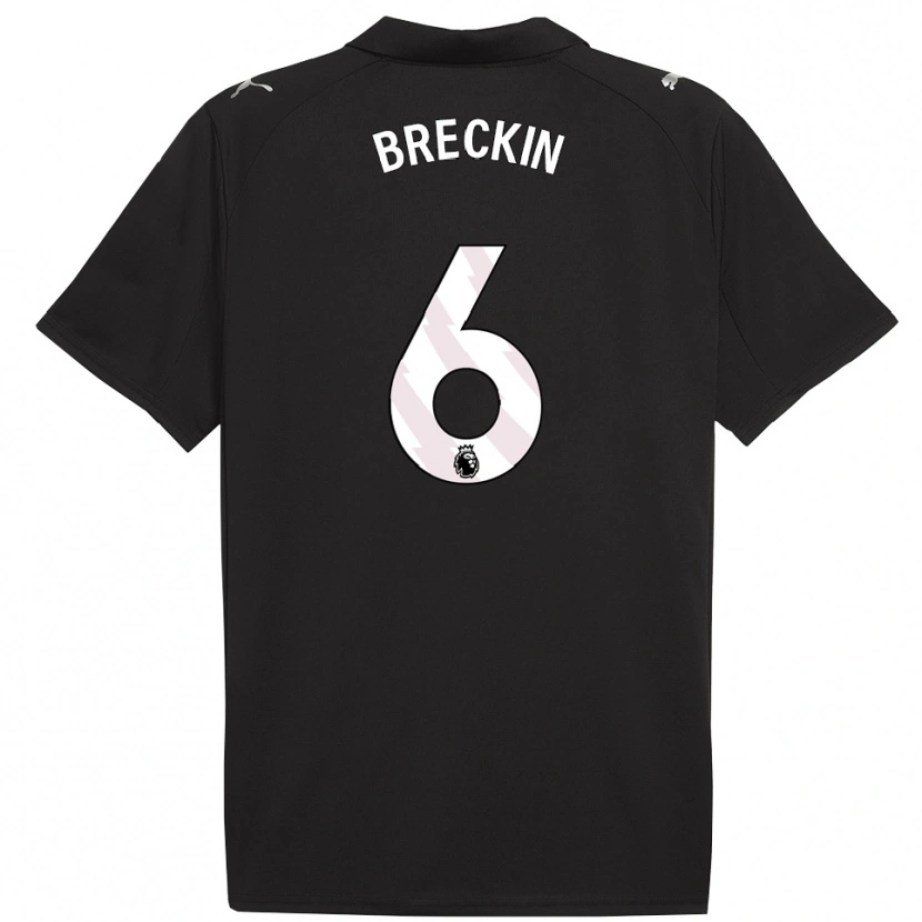 Danxen Femme Maillot Kian Breckin #6 Noir Blanc Tenues Extérieur 2025/26 T-Shirt