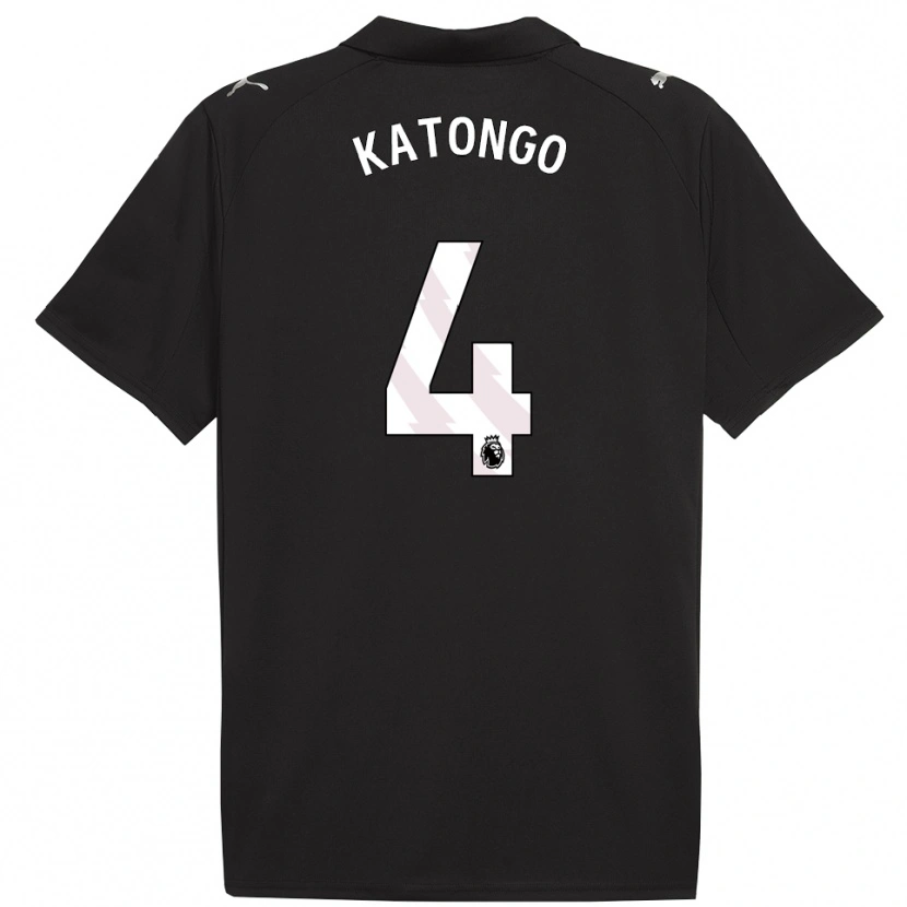 Danxen Femme Maillot Jadel Katongo #4 Noir Blanc Tenues Extérieur 2025/26 T-Shirt