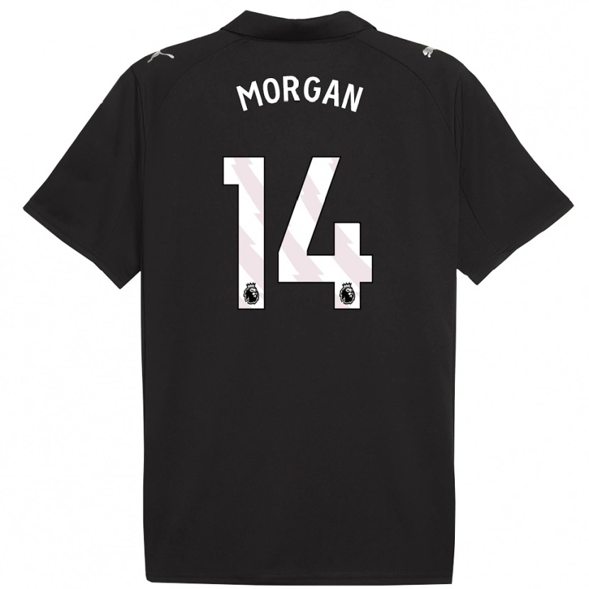 Danxen Femme Maillot Esme Morgan #14 Noir Blanc Tenues Extérieur 2025/26 T-Shirt