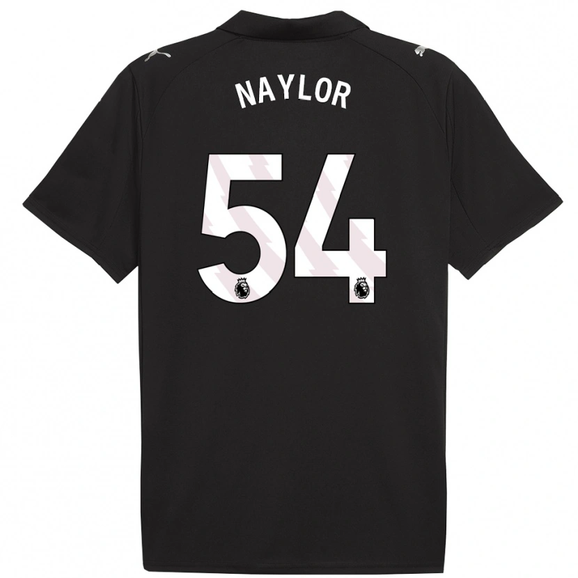Danxen Femme Maillot Seb Naylor #54 Noir Blanc Tenues Extérieur 2025/26 T-Shirt