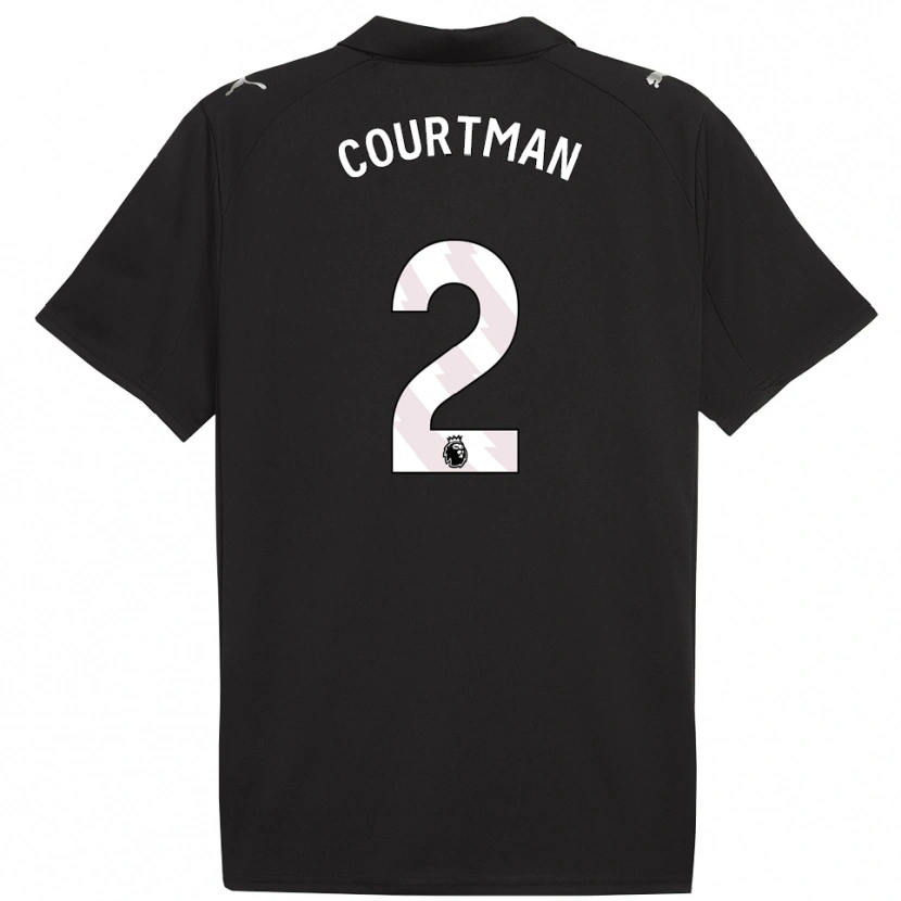 Danxen Femme Maillot Charlie Courtman #2 Noir Blanc Tenues Extérieur 2025/26 T-Shirt