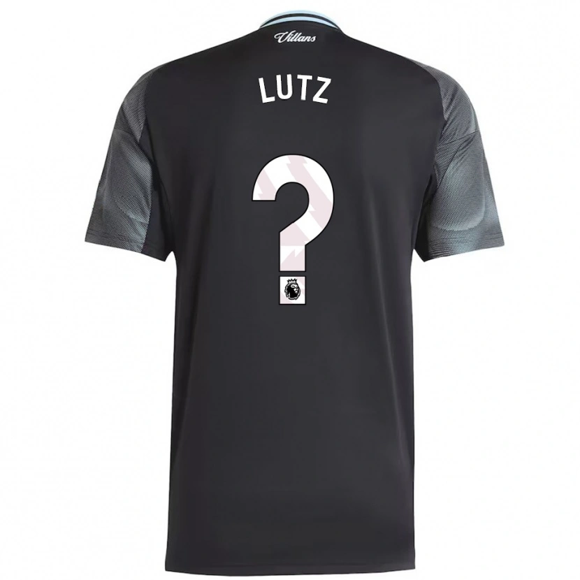 Danxen Femme Maillot Charlie Lutz #0 Noir Bleu Ciel Tenues Extérieur 2025/26 T-Shirt