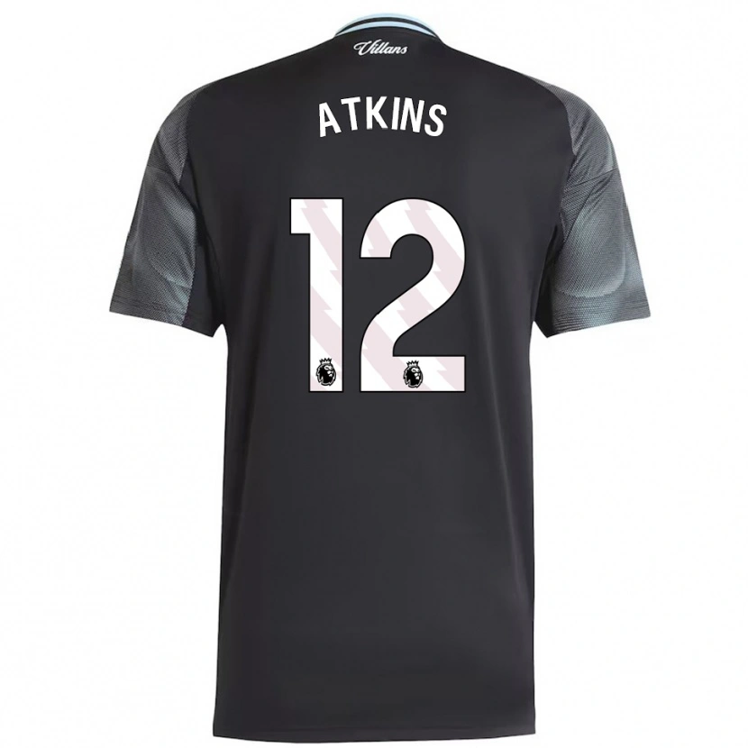 Danxen Femme Maillot Clay Atkins #12 Noir Bleu Ciel Tenues Extérieur 2025/26 T-Shirt