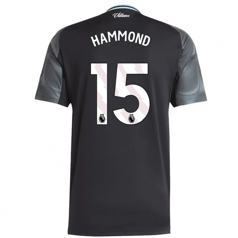 Danxen Femme Maillot Rio Hammond #15 Noir Bleu Ciel Tenues Extérieur 2025/26 T-Shirt