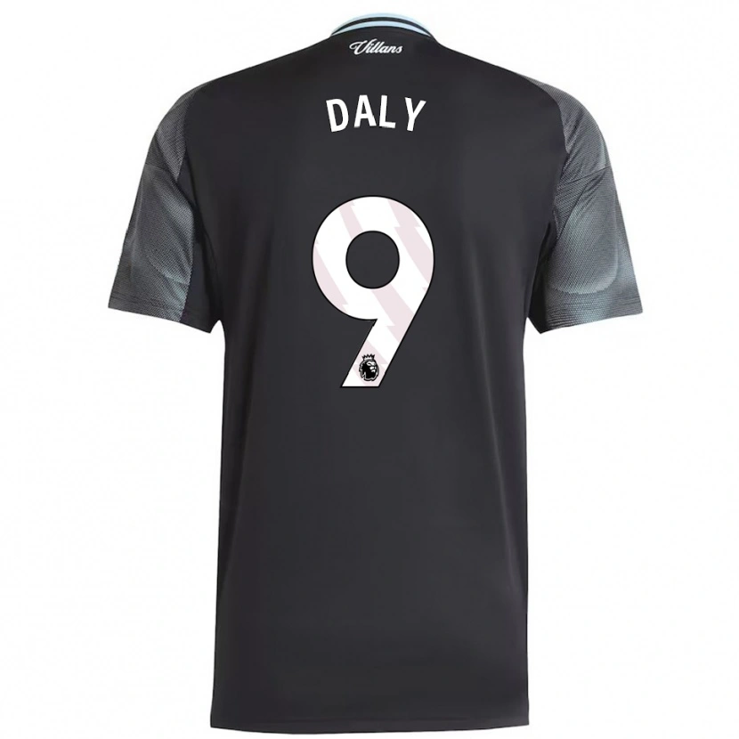 Danxen Femme Maillot Rachel Daly #9 Noir Bleu Ciel Tenues Extérieur 2025/26 T-Shirt