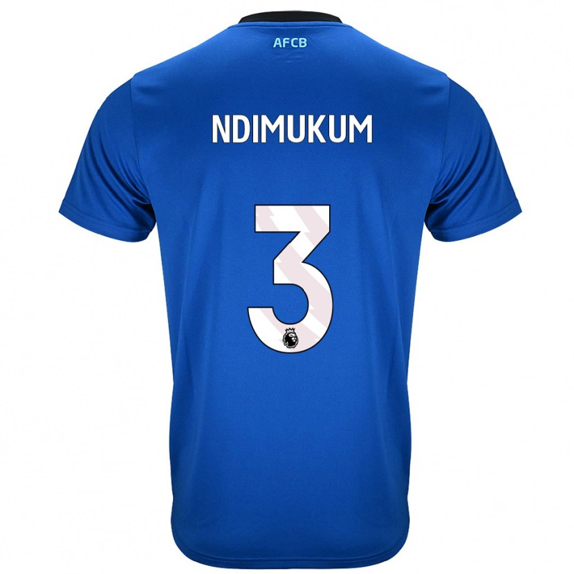 Danxen Femme Maillot Dane Ndimukum #3 Bleu Noir Tenues Extérieur 2025/26 T-Shirt