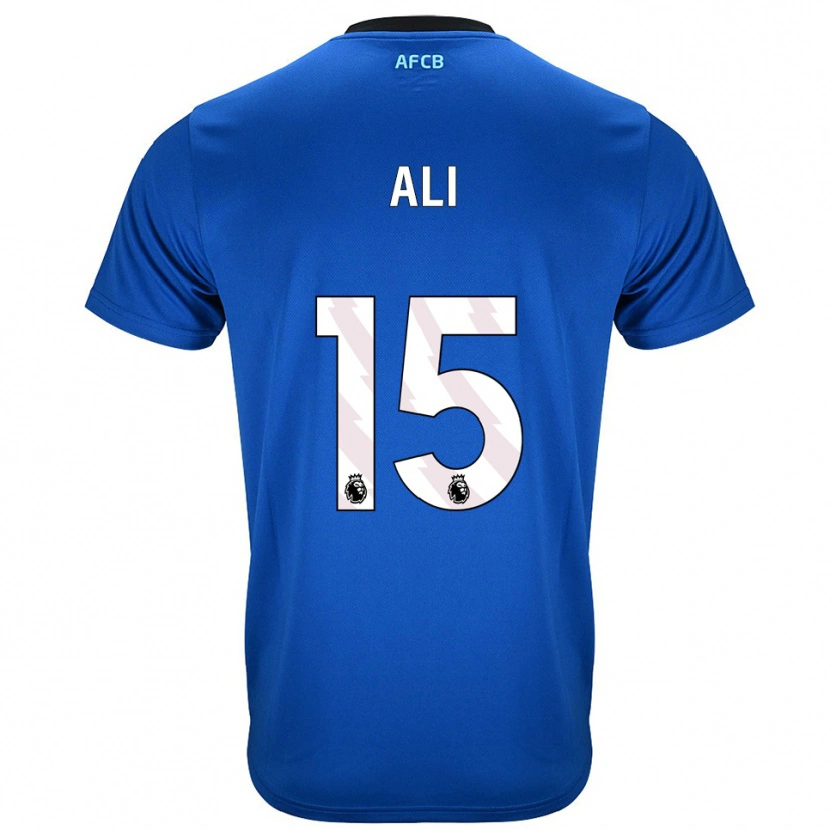 Danxen Femme Maillot Ameer Ali #15 Bleu Noir Tenues Extérieur 2025/26 T-Shirt