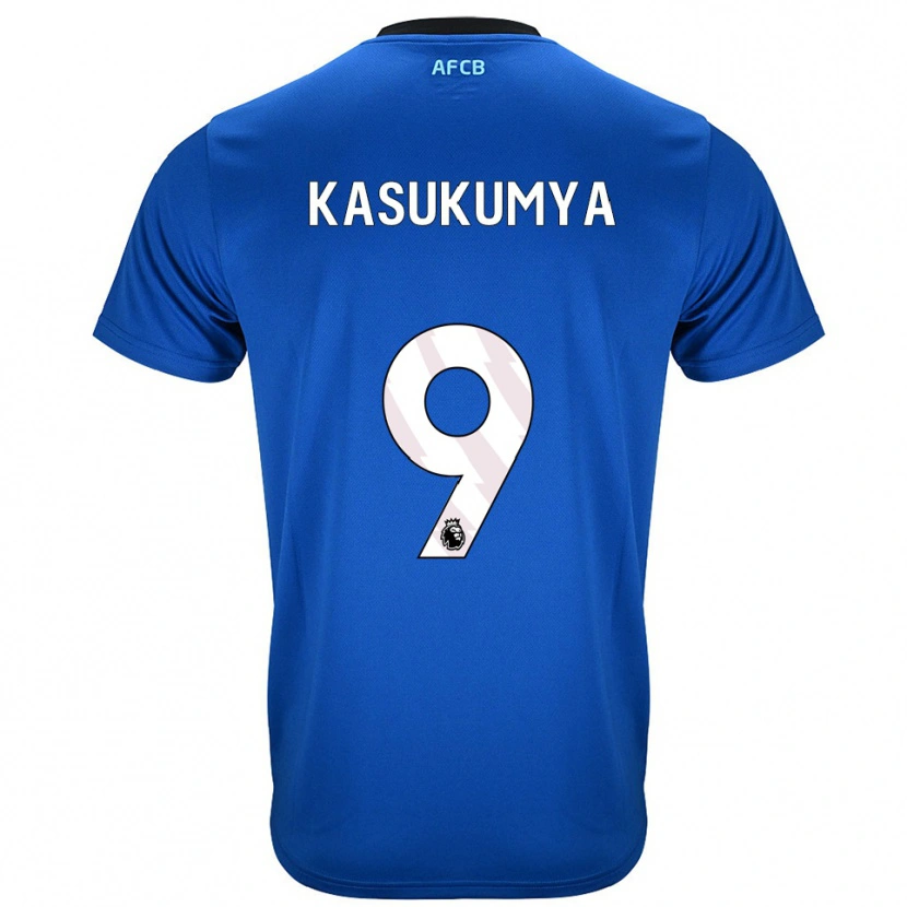 Danxen Femme Maillot Kashanga Kasukumya #9 Bleu Noir Tenues Extérieur 2025/26 T-Shirt
