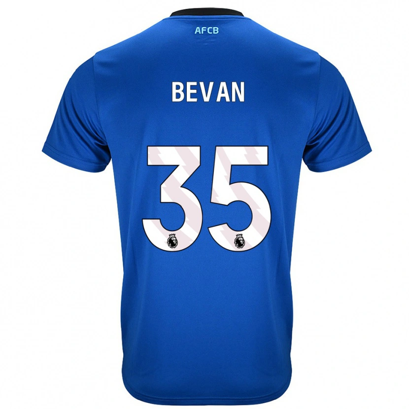 Danxen Femme Maillot Owen Bevan #35 Bleu Noir Tenues Extérieur 2025/26 T-Shirt