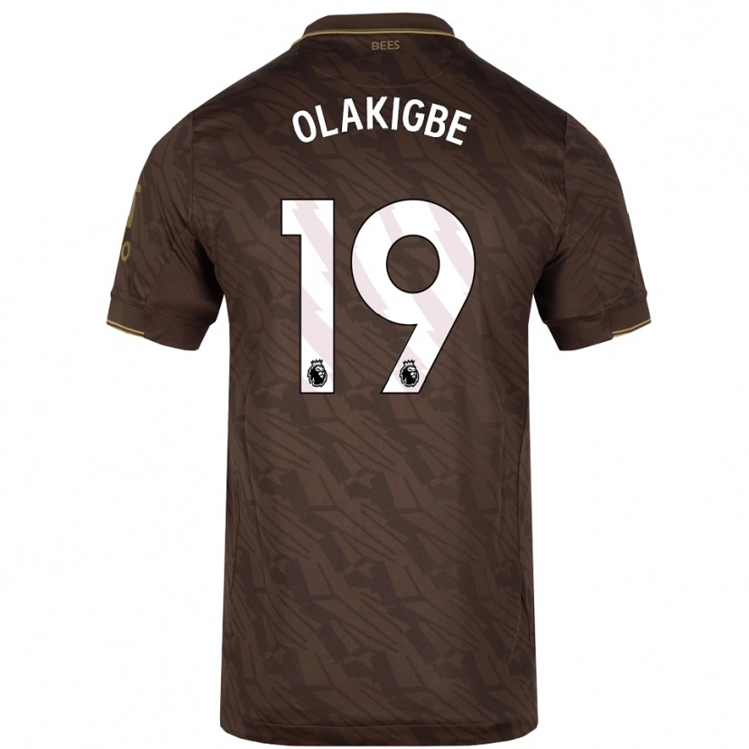 Danxen Femme Maillot Michael Olakigbe #19 Marron Or Tenues Extérieur 2025/26 T-Shirt