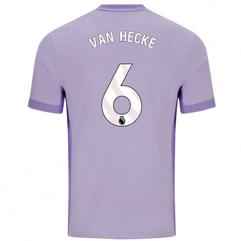 Danxen Femme Maillot Jan Paul Van Hecke #6 Taro Violet Blanc Tenues Extérieur 2025/26 T-Shirt