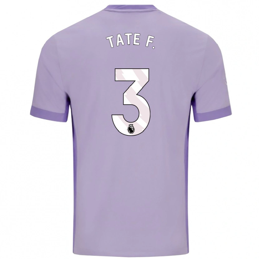 Danxen Femme Maillot Tate Ferdinand #3 Taro Violet Blanc Tenues Extérieur 2025/26 T-Shirt