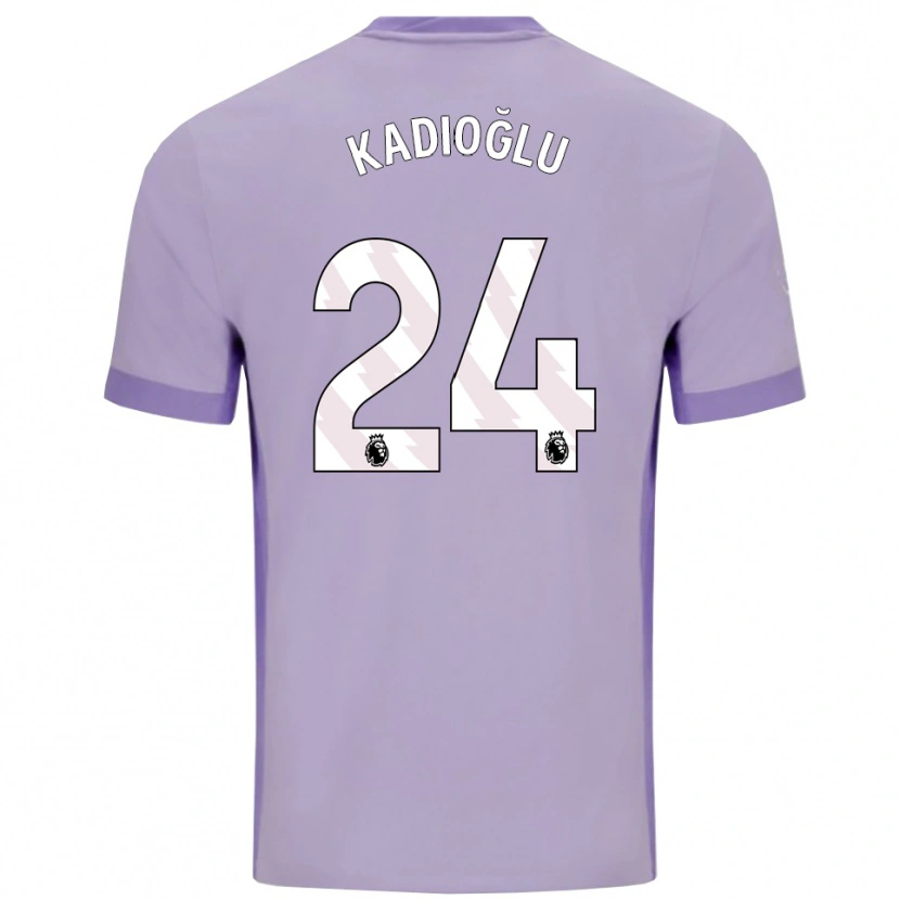 Danxen Femme Maillot Ferdi Kadıoğlu #24 Taro Violet Blanc Tenues Extérieur 2025/26 T-Shirt