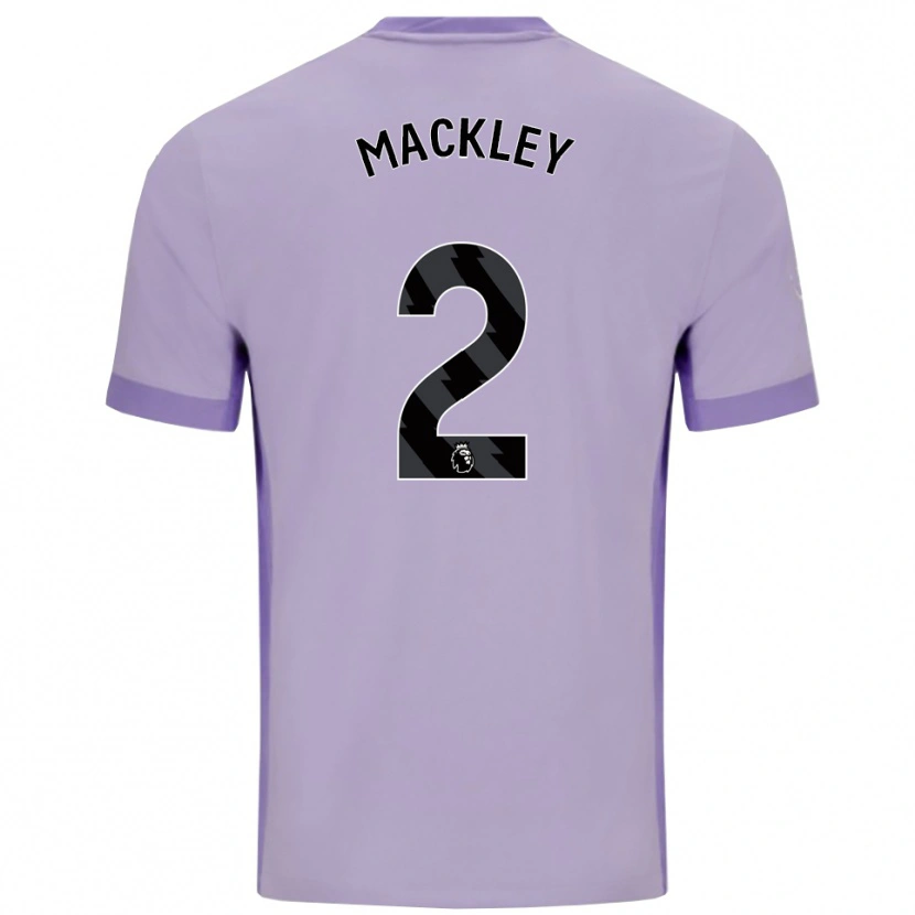 Danxen Femme Maillot Callum Mackley #2 Taro Violet Blanc Tenues Extérieur 2025/26 T-Shirt