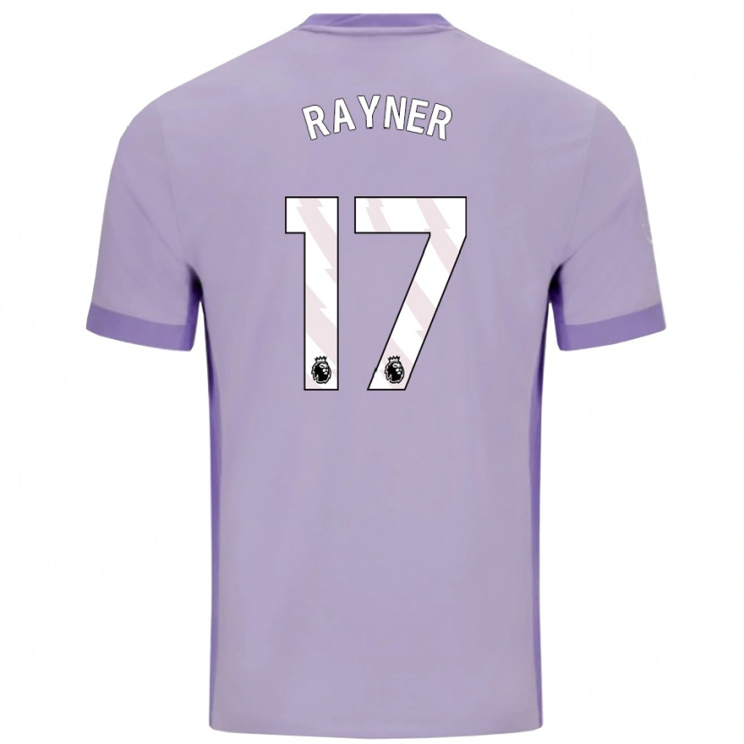 Danxen Femme Maillot Bex Rayner #17 Taro Violet Blanc Tenues Extérieur 2025/26 T-Shirt