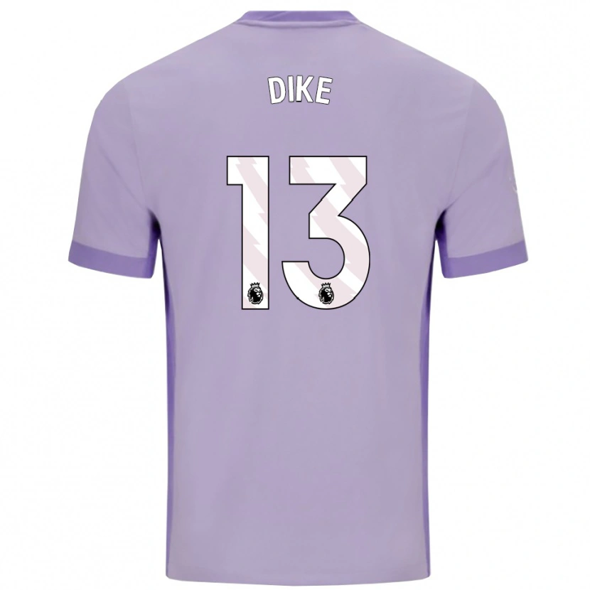 Danxen Femme Maillot Michael Dike #13 Taro Violet Blanc Tenues Extérieur 2025/26 T-Shirt