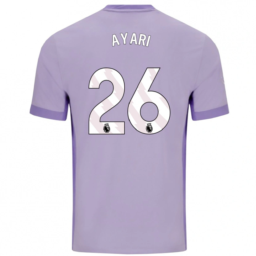 Danxen Femme Maillot Yasin Ayari #26 Taro Violet Blanc Tenues Extérieur 2025/26 T-Shirt