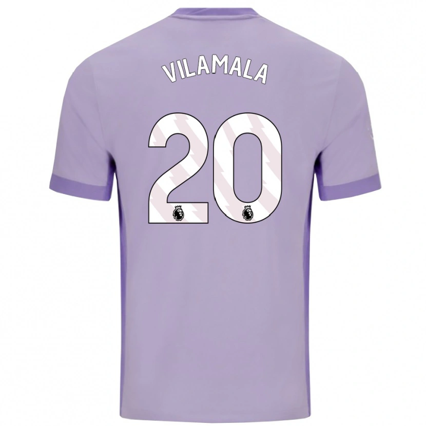 Danxen Femme Maillot Bruna Vilamala #20 Taro Violet Blanc Tenues Extérieur 2025/26 T-Shirt