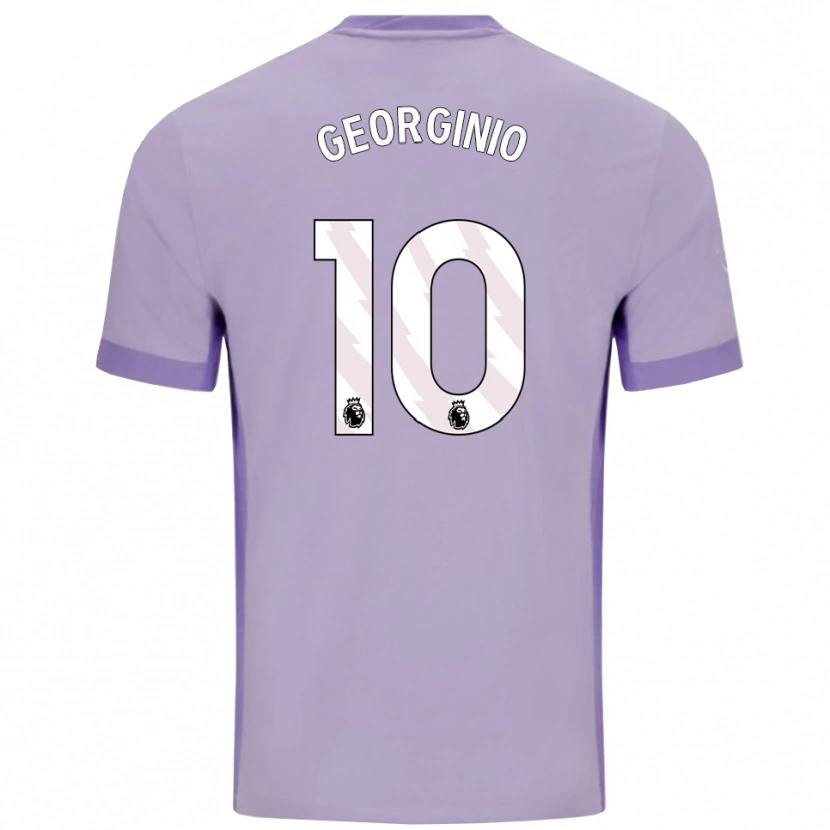 Danxen Femme Maillot Georginio Rutter #10 Taro Violet Blanc Tenues Extérieur 2025/26 T-Shirt