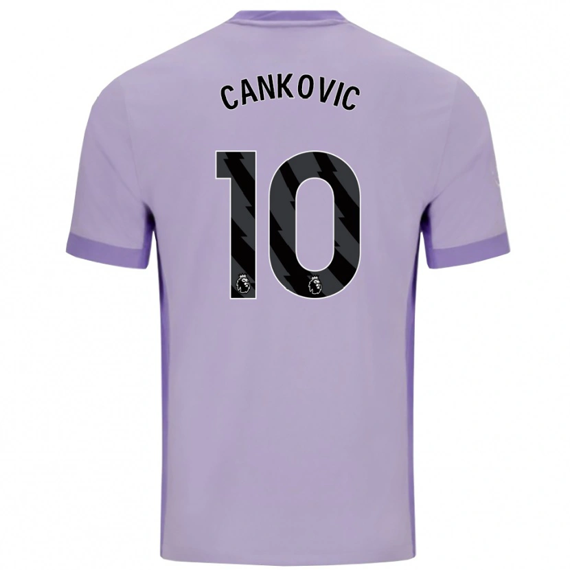 Danxen Femme Maillot Jelena Čanković #10 Taro Violet Blanc Tenues Extérieur 2025/26 T-Shirt