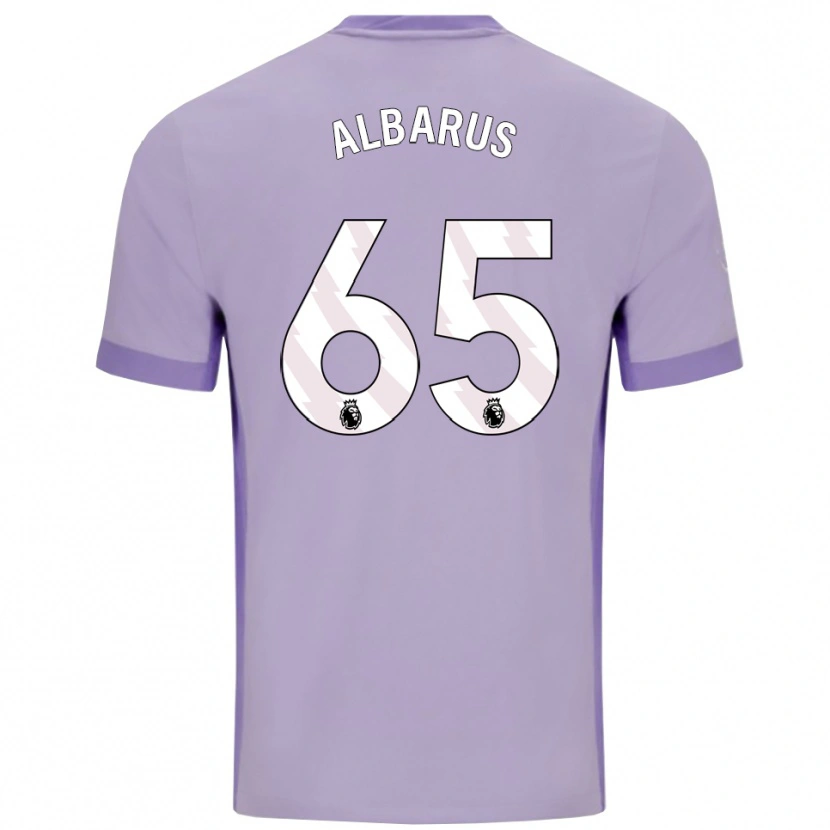 Danxen Femme Maillot Zane Albarus #65 Taro Violet Blanc Tenues Extérieur 2025/26 T-Shirt