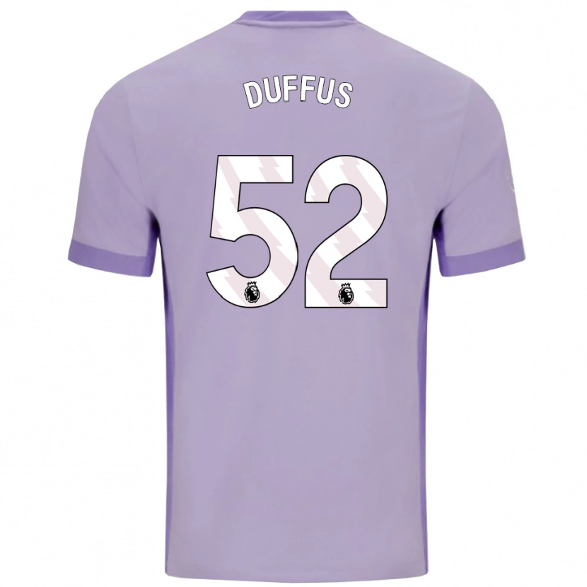 Danxen Femme Maillot Joshua Duffus #52 Taro Violet Blanc Tenues Extérieur 2025/26 T-Shirt