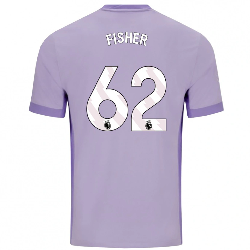 Danxen Femme Maillot Hugo Fisher #62 Taro Violet Blanc Tenues Extérieur 2025/26 T-Shirt