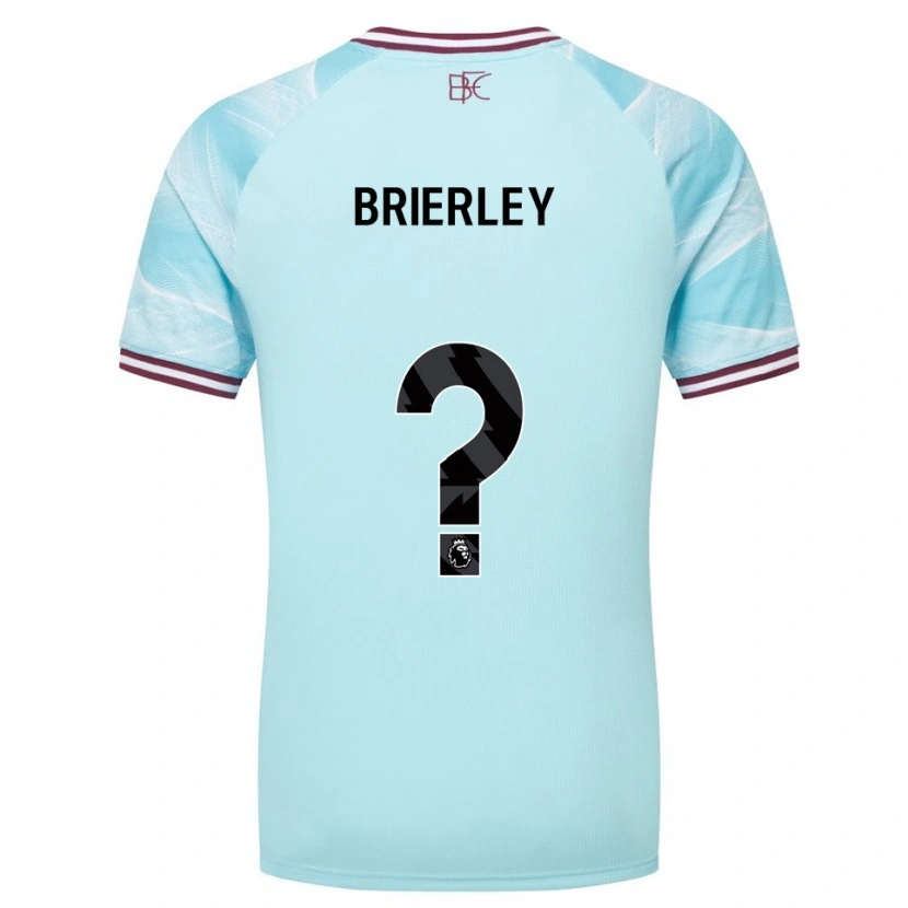 Danxen Femme Maillot George Brierley #0 Bleu Ciel Bourgogne Tenues Extérieur 2025/26 T-Shirt