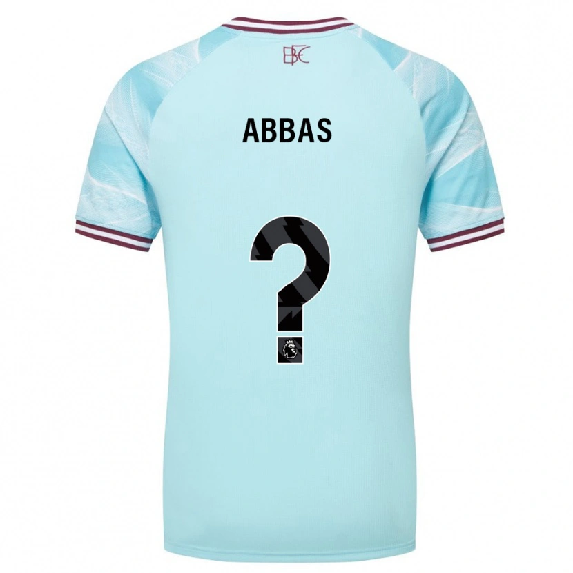 Danxen Femme Maillot Adam Abbas #0 Bleu Ciel Bourgogne Tenues Extérieur 2025/26 T-Shirt