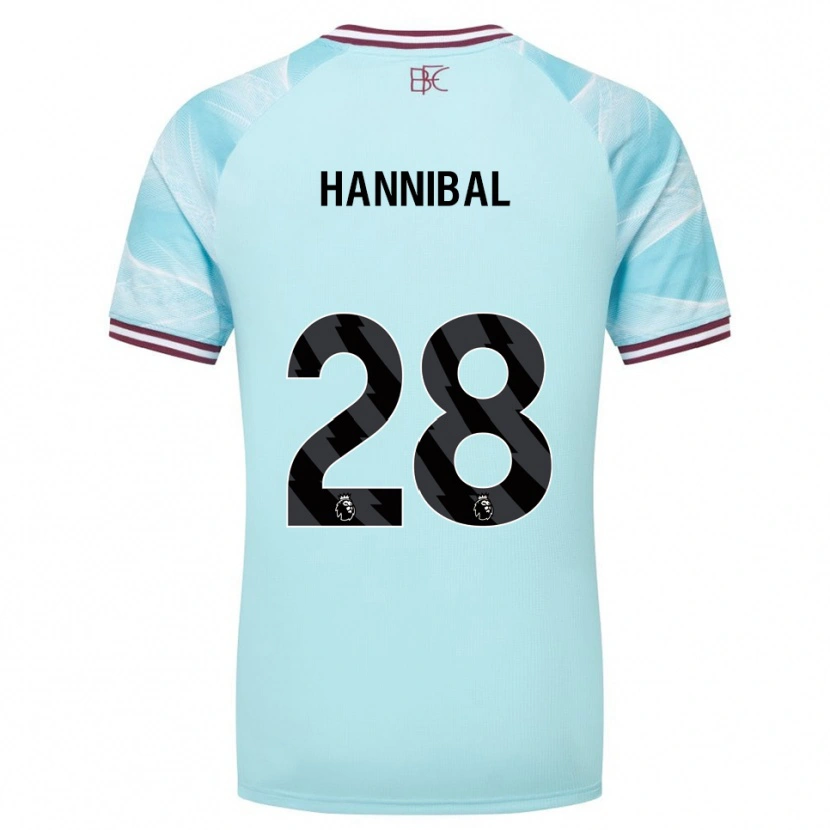 Danxen Femme Maillot Hannibal #28 Bleu Ciel Bourgogne Tenues Extérieur 2025/26 T-Shirt