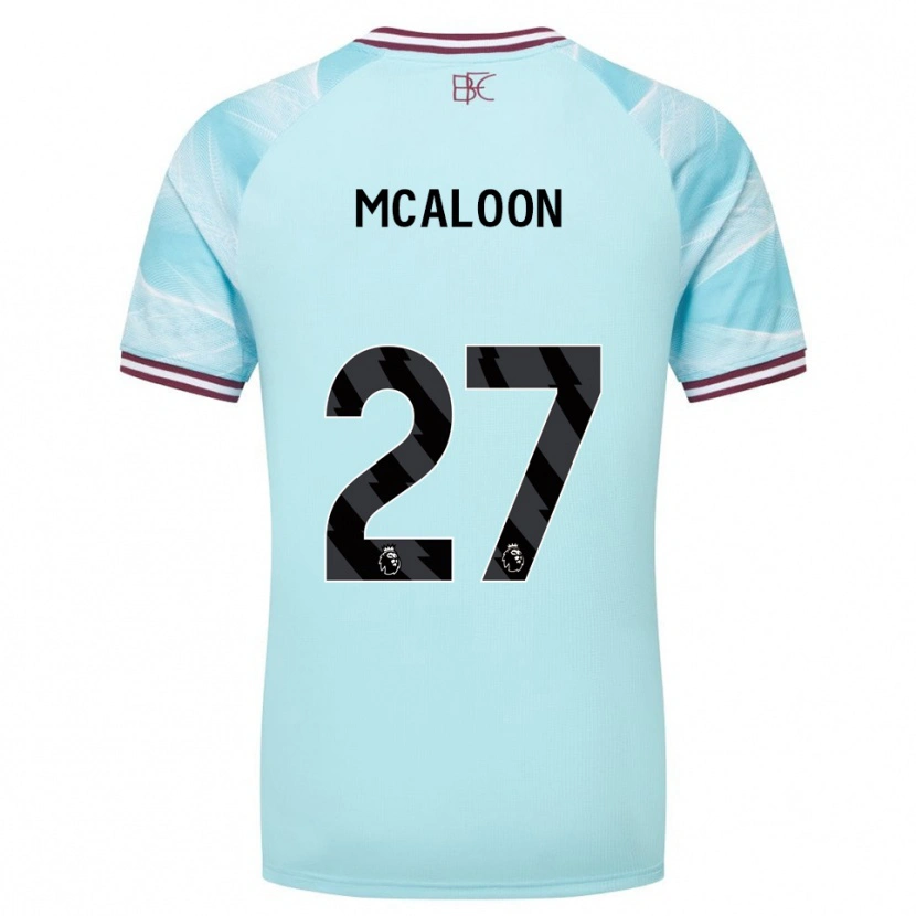 Danxen Femme Maillot Naoisha Mcaloon #27 Bleu Ciel Bourgogne Tenues Extérieur 2025/26 T-Shirt