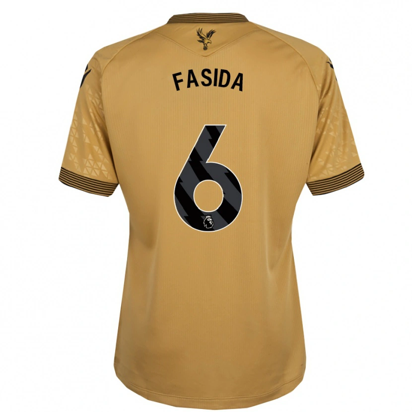 Danxen Femme Maillot Jacob Fasida #6 Or Noir Tenues Extérieur 2025/26 T-Shirt