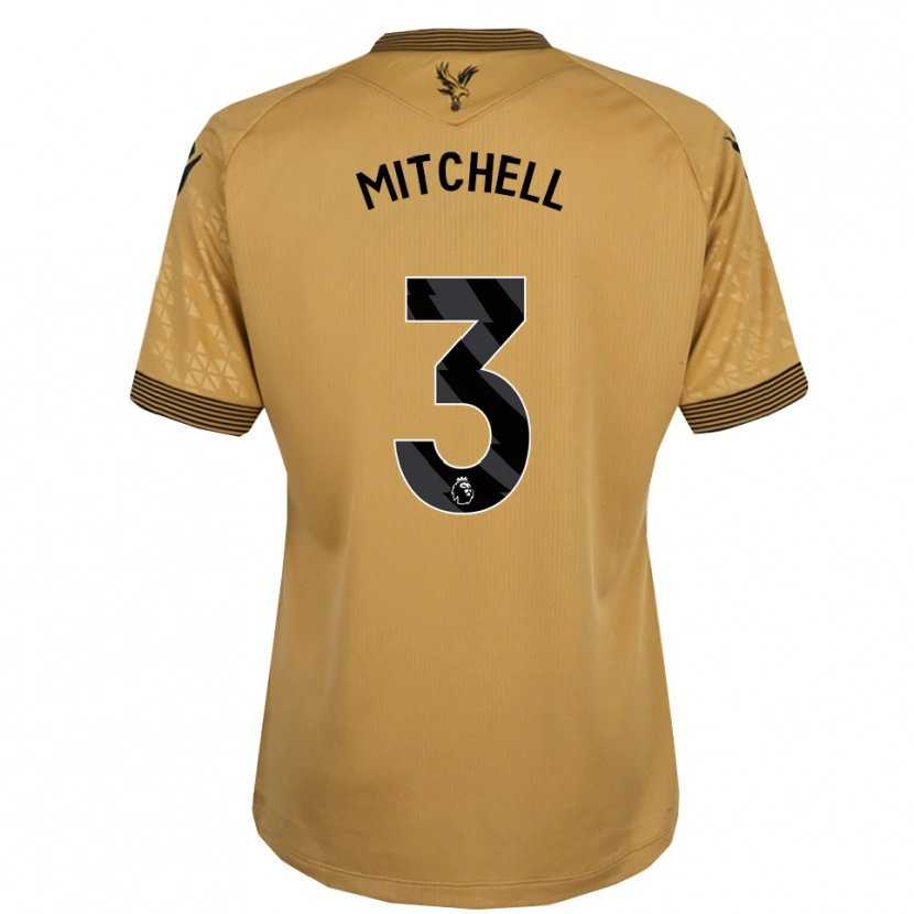 Danxen Femme Maillot Tyrick Mitchell #3 Or Noir Tenues Extérieur 2025/26 T-Shirt