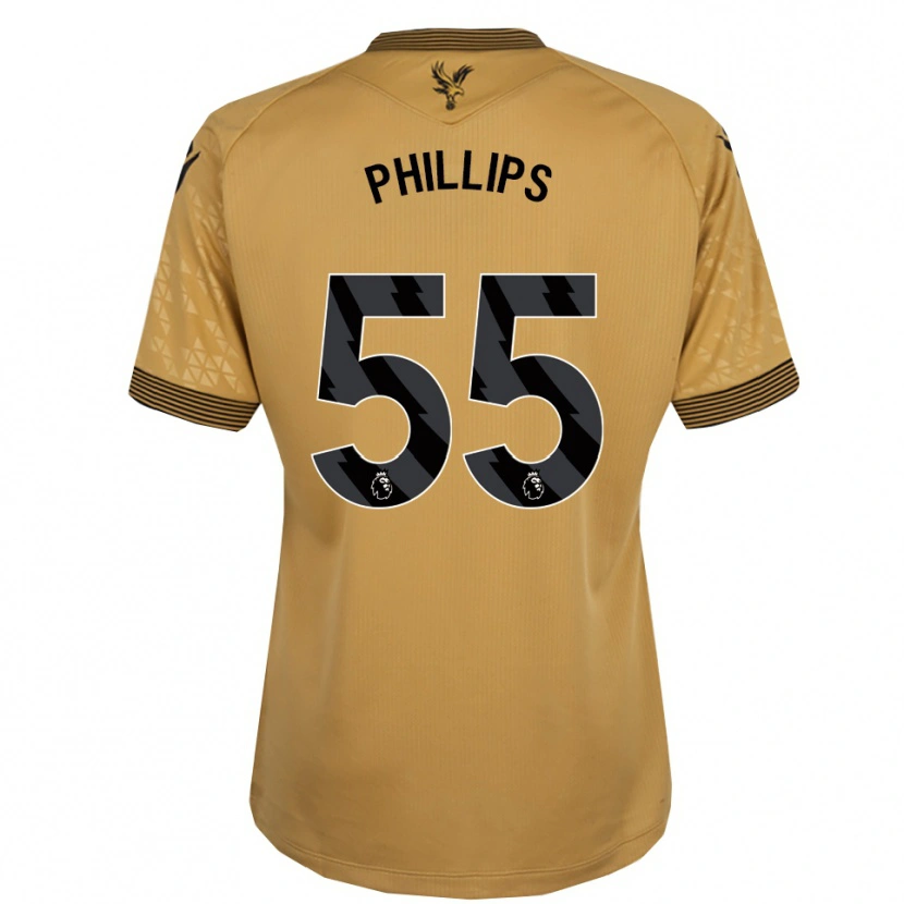 Danxen Femme Maillot Killian Phillips #55 Or Noir Tenues Extérieur 2025/26 T-Shirt