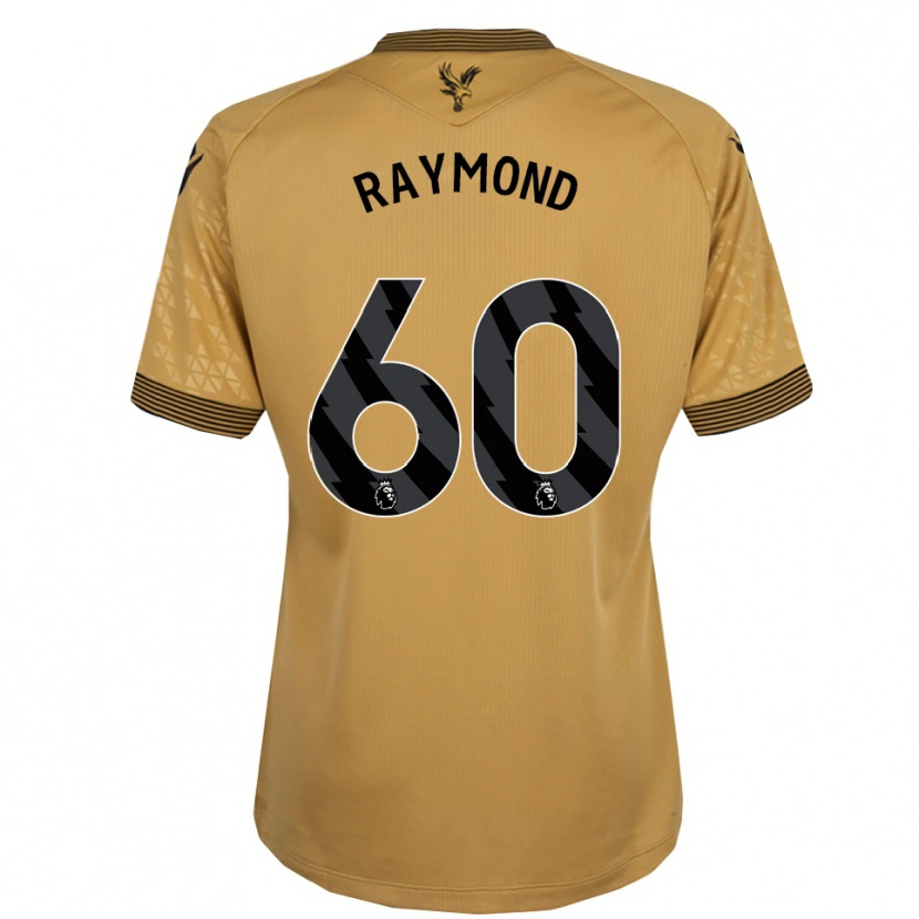 Danxen Femme Maillot Jadan Raymond #60 Or Noir Tenues Extérieur 2025/26 T-Shirt