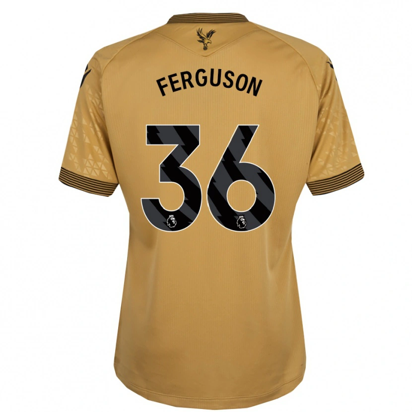 Danxen Femme Maillot Nathan Ferguson #36 Or Noir Tenues Extérieur 2025/26 T-Shirt
