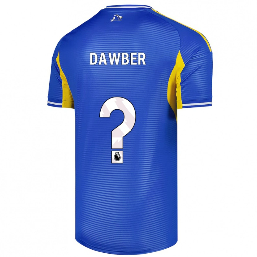 Danxen Femme Maillot Oscar Dawber #0 Bleu Jaune Tenues Extérieur 2025/26 T-Shirt