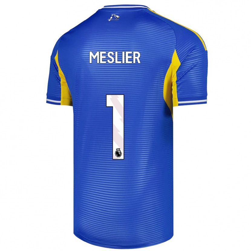 Danxen Femme Maillot Illan Meslier #1 Bleu Jaune Tenues Extérieur 2025/26 T-Shirt