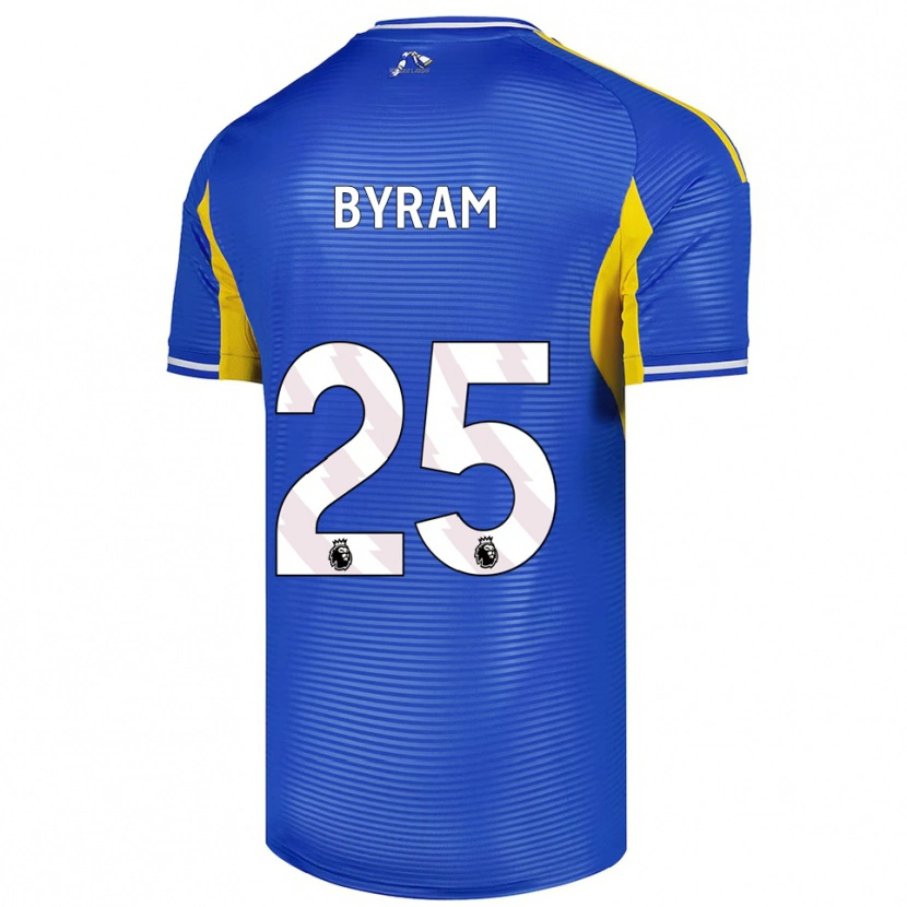 Danxen Femme Maillot Sam Byram #25 Bleu Jaune Tenues Extérieur 2025/26 T-Shirt