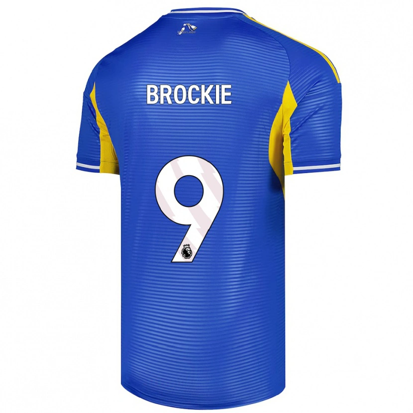Danxen Femme Maillot Devon Brockie #9 Bleu Jaune Tenues Extérieur 2025/26 T-Shirt