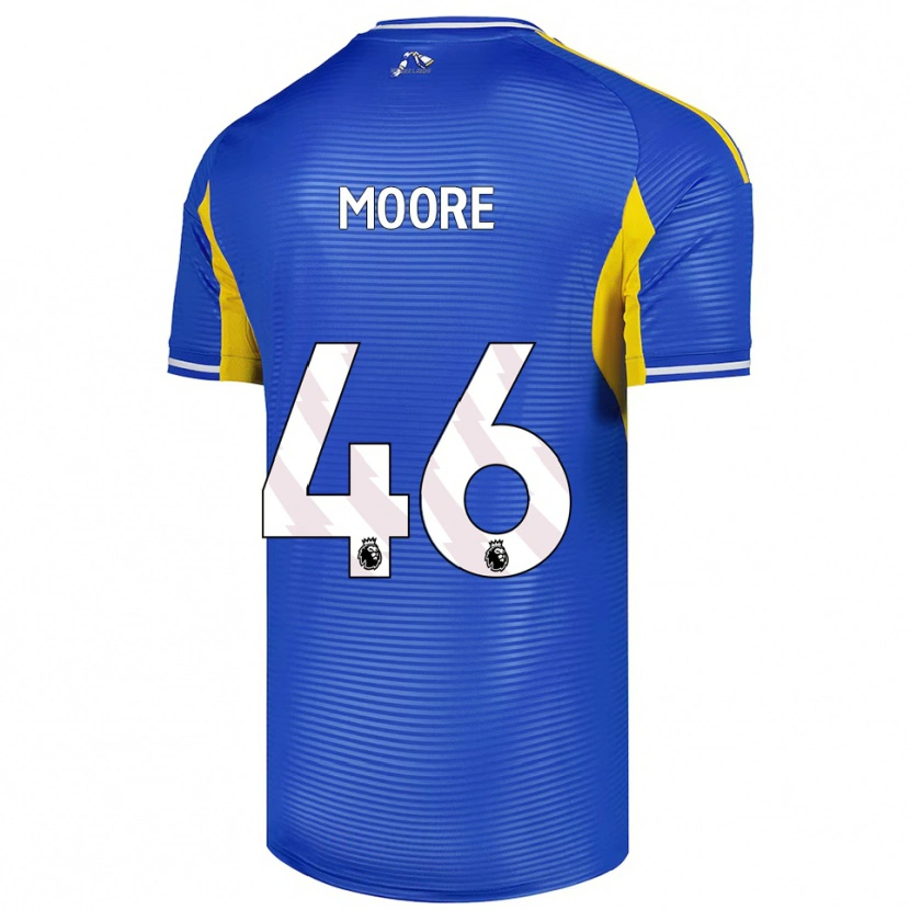 Danxen Femme Maillot Kris Moore #46 Bleu Jaune Tenues Extérieur 2025/26 T-Shirt