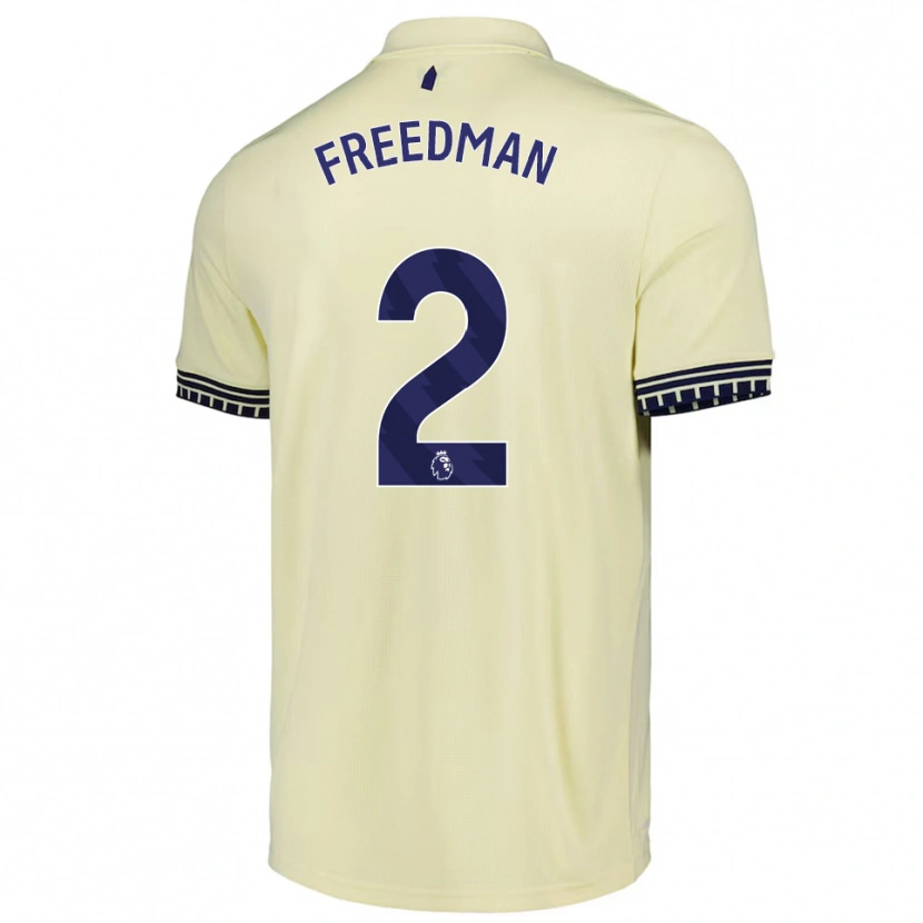 Danxen Femme Maillot Freddie Freedman #2 Blanc Cassé Noir Tenues Extérieur 2025/26 T-Shirt