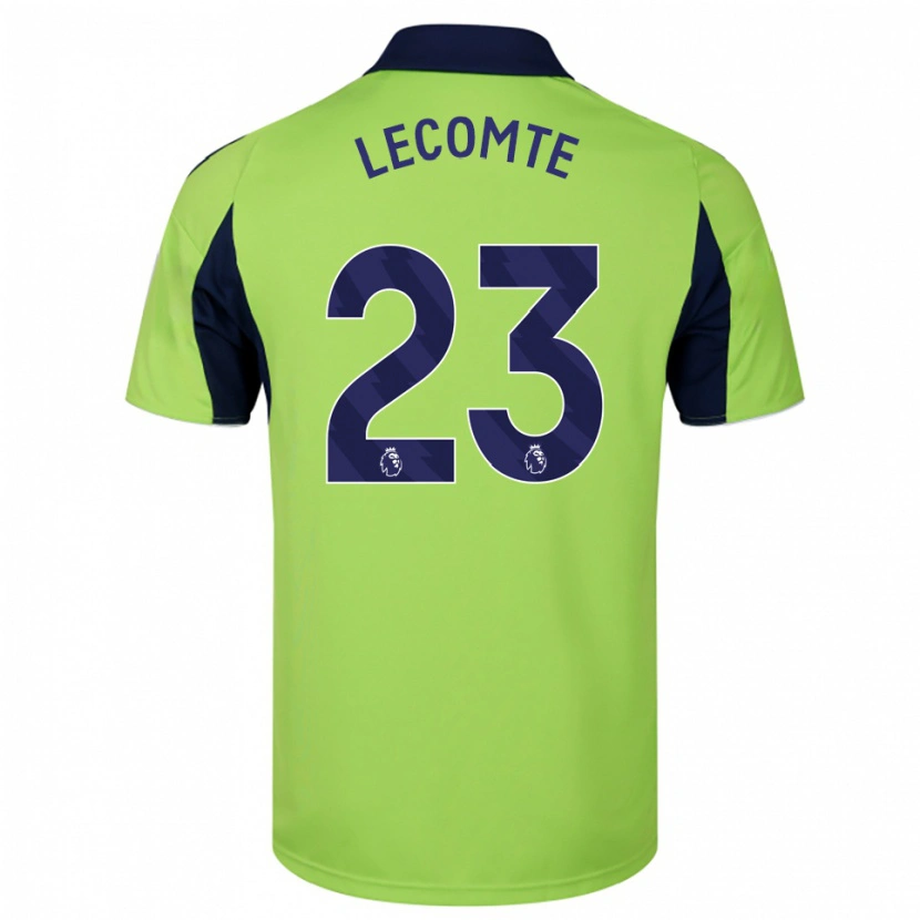 Danxen Femme Maillot Benjamin Lecomte #23 Vert Marine Blanc Tenues Extérieur 2025/26 T-Shirt