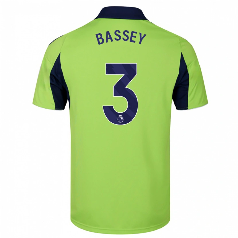 Danxen Femme Maillot Calvin Bassey #3 Vert Marine Blanc Tenues Extérieur 2025/26 T-Shirt
