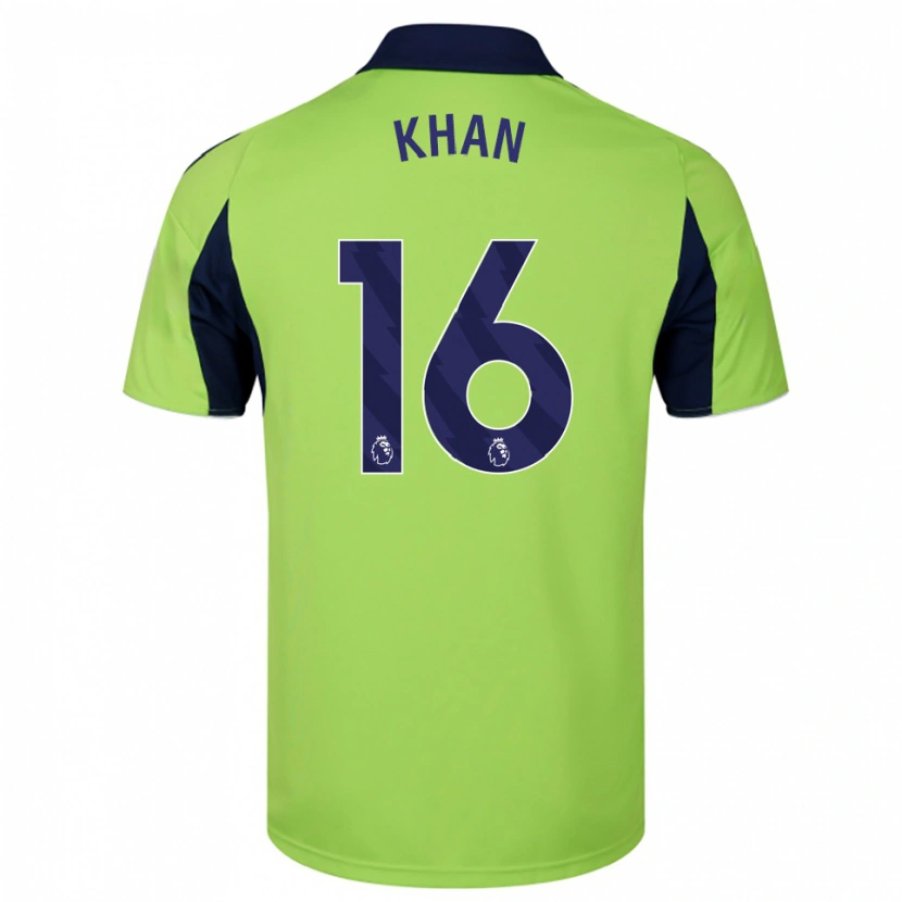 Danxen Femme Maillot Ruban Khan #16 Vert Marine Blanc Tenues Extérieur 2025/26 T-Shirt