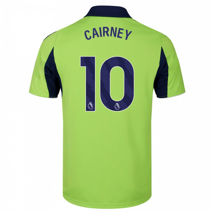 Danxen Femme Maillot Tom Cairney #10 Vert Marine Blanc Tenues Extérieur 2025/26 T-Shirt