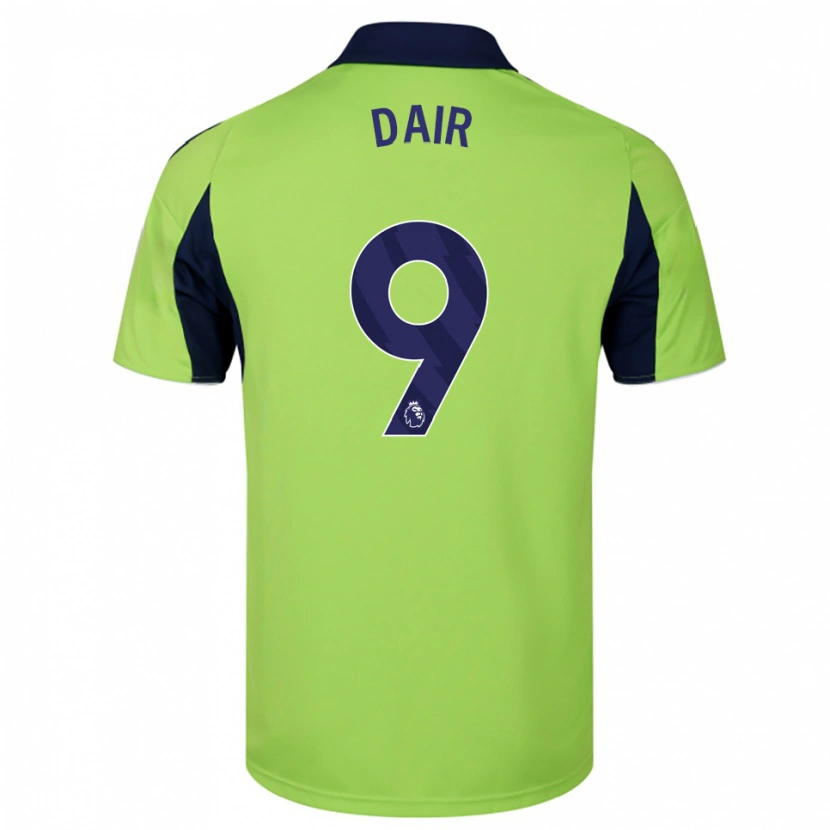 Danxen Femme Maillot Brodie Dair #9 Vert Marine Blanc Tenues Extérieur 2025/26 T-Shirt