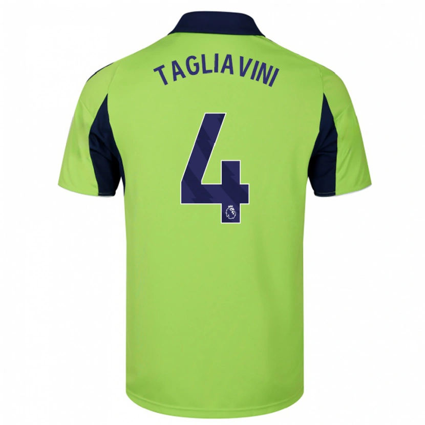 Danxen Femme Maillot Ella Tagliavini #4 Vert Marine Blanc Tenues Extérieur 2025/26 T-Shirt