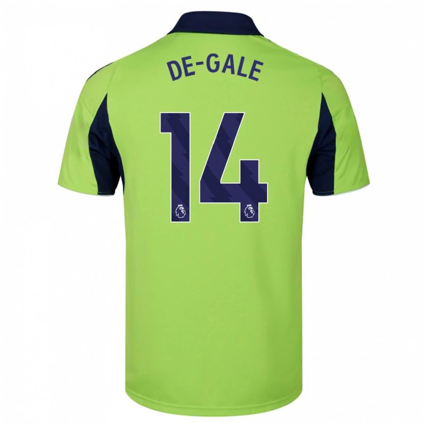 Danxen Femme Maillot Dylan De-Gale #14 Vert Marine Blanc Tenues Extérieur 2025/26 T-Shirt