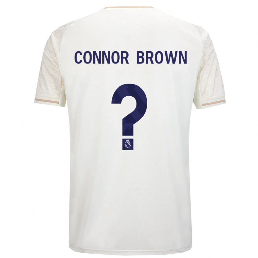 Danxen Femme Maillot Connor Brown #0 Blanc Cassé Noir Tenues Extérieur 2025/26 T-Shirt